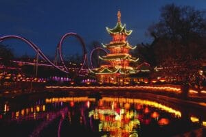 Copenhagen Tivoli by night pixabay Ilo Urheilumatkat